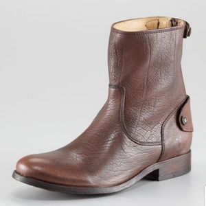 Frye Melissa Button Zip Short Boot